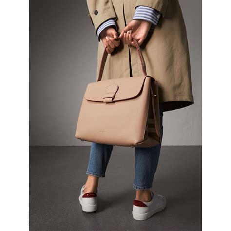 burberry medium grainy leather tote bag review|burberry medium canvas check tote.